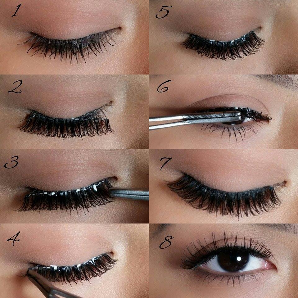 How to put on eye makeup without eyelashes
